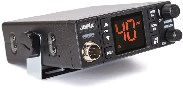 CB radijo stotelė JOPIX AT-606PRO ASQ, AM/FM, 4W, 12V-24V, PA, VOX, triukšmo slopintuvas