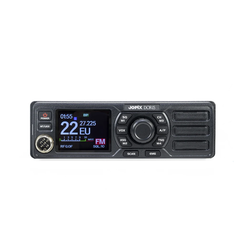 CB radijo stotelė JOPIX Doris 40CH, AM/FM, 4W, ASQ, Roger Beep, VOX, 12-24V
