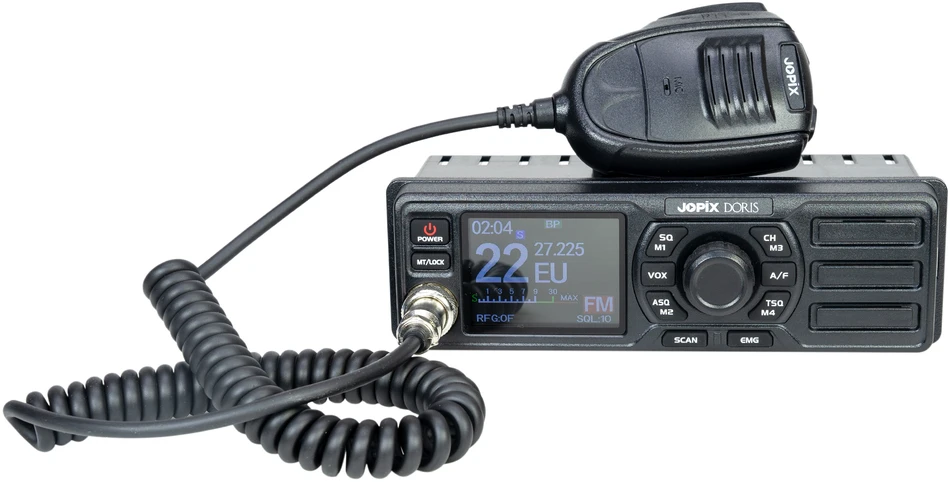 CB radijo stotelė JOPIX Doris 40CH, AM/FM, 4W, ASQ, Roger Beep, VOX, 12-24V