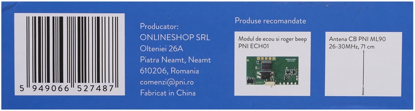 CB radijo stotelė PNI Escort HP 2020, vieno kanalo, 22 dažnis, tik 27.225 MHz, FM, be triukšmo, pati tyliausia stotelė