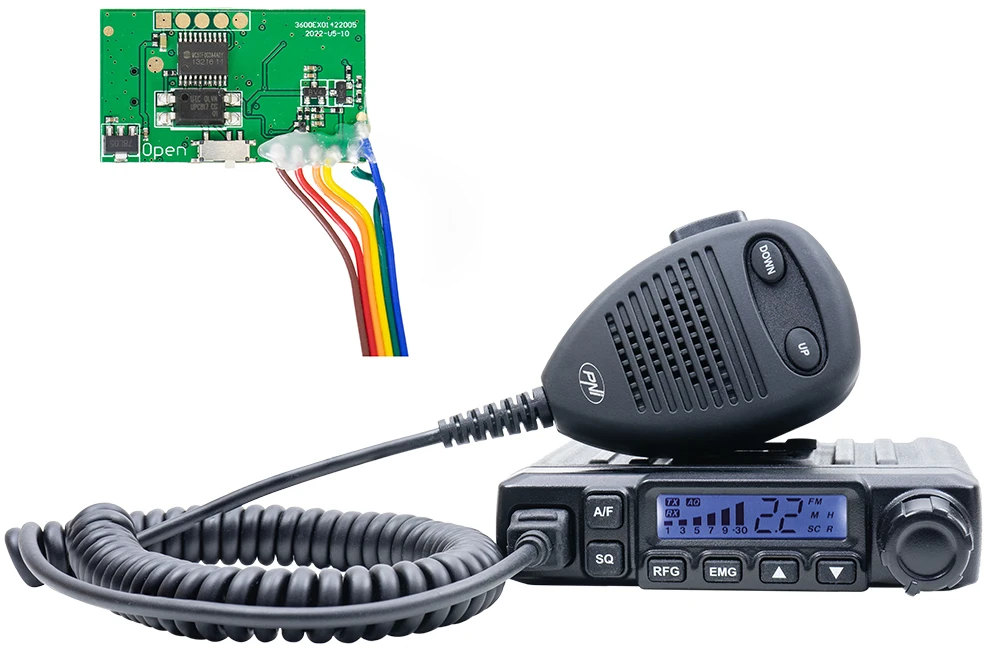 CB radijo stotelė PNI Escort HP 6500 Echo, 12V, RF Gain, ASQ, su įdiegtu aido moduliu ir roger beep funkcija