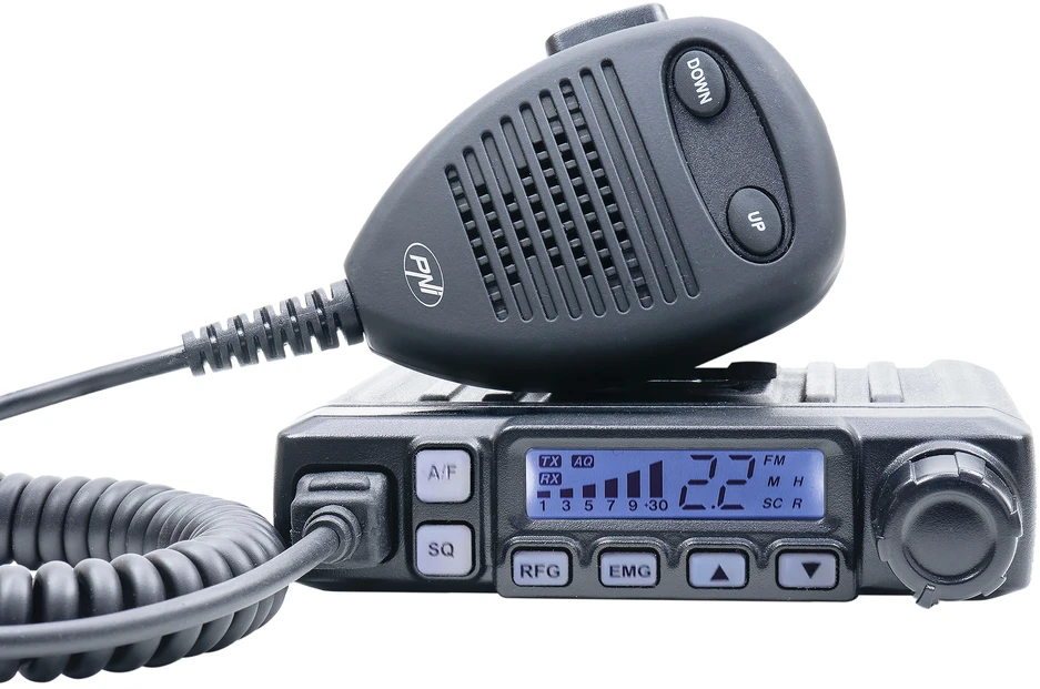 CB radijo stotelė PNI Escort HP 7120 ASQ, RF Gain, 4W, 12V ir CB antena PNI Extra 48 su magnetiniu pagrindu, 45cm, SWR 1.0