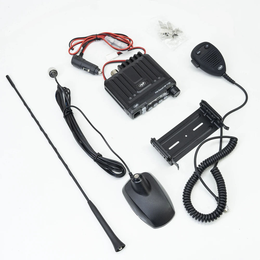 CB radijo stotelė PNI Escort HP 7120 ASQ, RF Gain, 4W, 12V ir CB antena PNI Extra 48 su magnetiniu pagrindu, 45cm, SWR 1.0