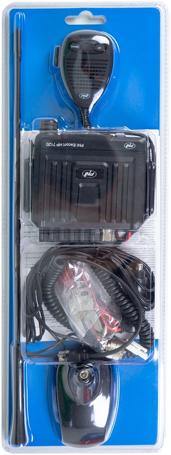 CB radijo stotelė PNI Escort HP 7120 ASQ, RF Gain, 4W, 12V ir CB antena PNI Extra 48 su magnetiniu pagrindu, 45cm, SWR 1.0