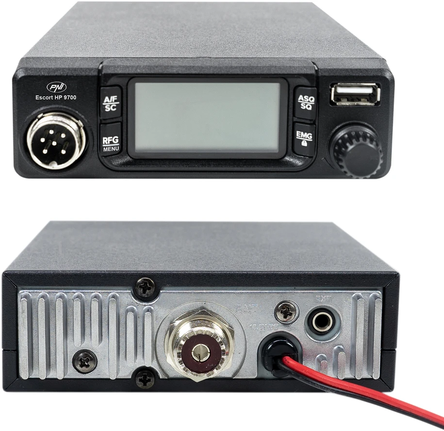 CB radijo stotelės komplektas PNI Escort HP 9700 USB ir CB antena PNI ML100 su magnetiniu pagrindu