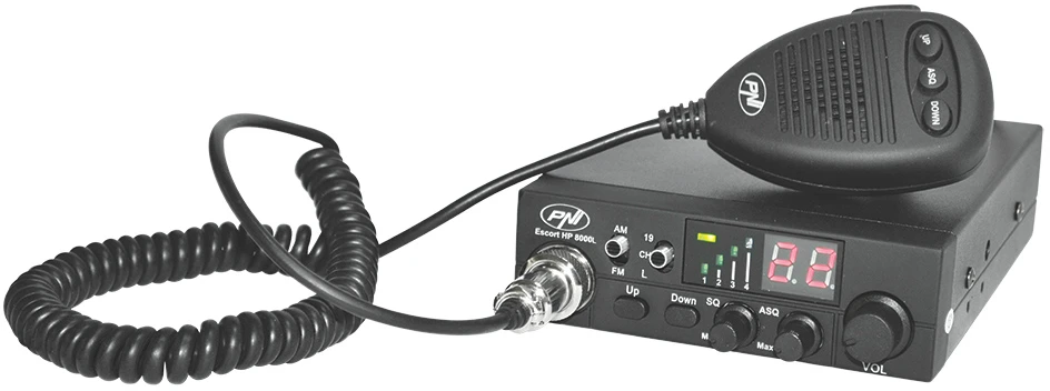 CB radijo stotelės komplektas PNI Escort HP 8000L ASQ + CB antena PNI Extra 40 su magnetu