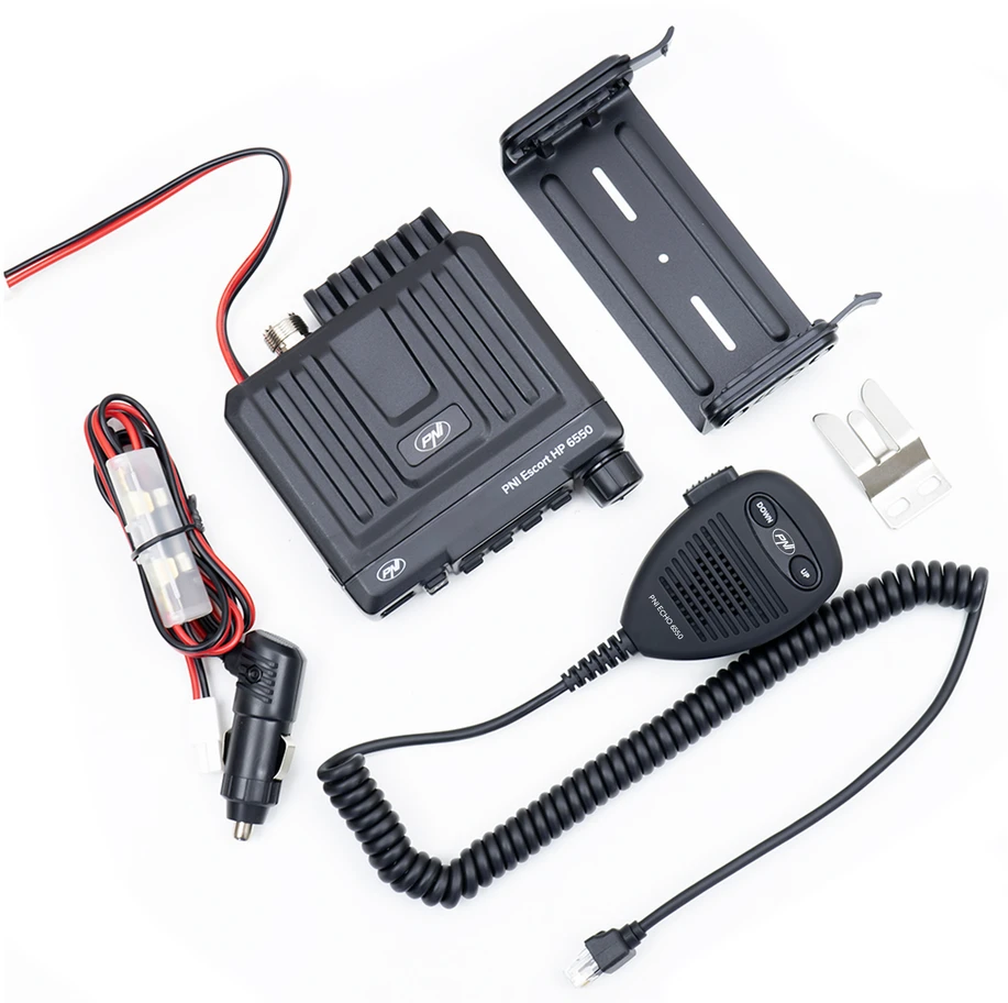 CB radijo stotelės komplektas PNI Escort HP 6550 su įdiegtu PNI ECH01 + CB antena PNI S75 su magnetu