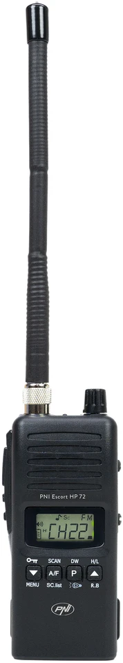 CB radijo stotelės PNI Escort HP 72 komplektas su 12V-24V maitinimo adapteriu ir išorine antena