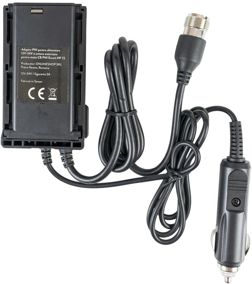 CB radijo stotelės PNI Escort HP 72 komplektas su 12V-24V maitinimo adapteriu ir išorine antena