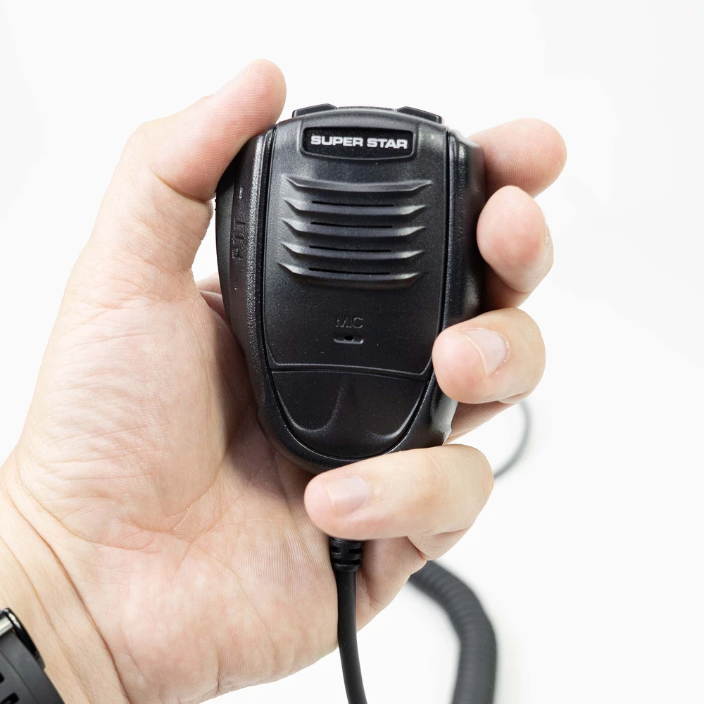 CB radijo stoties komplektas CB SUPER STAR-3900 AM/FM/USB/CW/PA, 12V, ASQ su CB antena PNI Extra 40 su magnetu