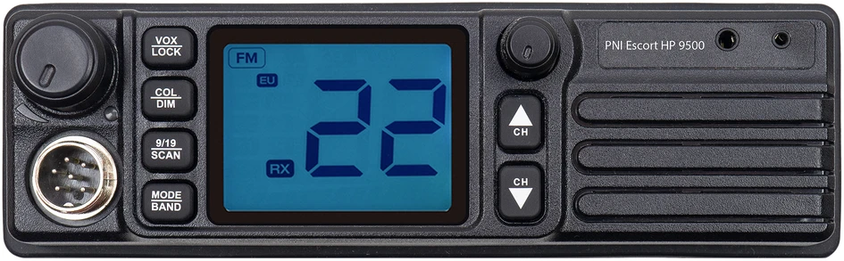 CB radijo stoties komplektas PNI Escort HP 9500, RX-TX KL203P stiprintuvas, AM-FM-SSB, 100W, 12V ir PNI R50 kabelis