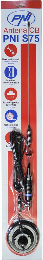 CB radijo stoties komplektas PNI ESCORT CB 8024 ASQ + CB PNI S75 antena su magnetu