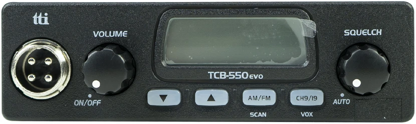 CB TTi TCB-550 EVO radijo stotelė su automatiniu triukšmo slopinimu ir VOX funkcija
