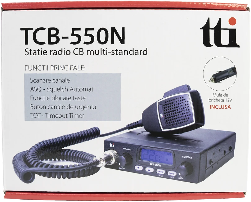 CB TTi TCB-550 N radijo stotelė su automatiniu triukšmų slopinimu