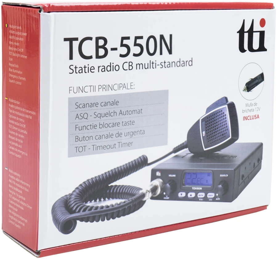 CB TTi TCB-550 radijo stoties komplektas + PN100 ML100 antena
