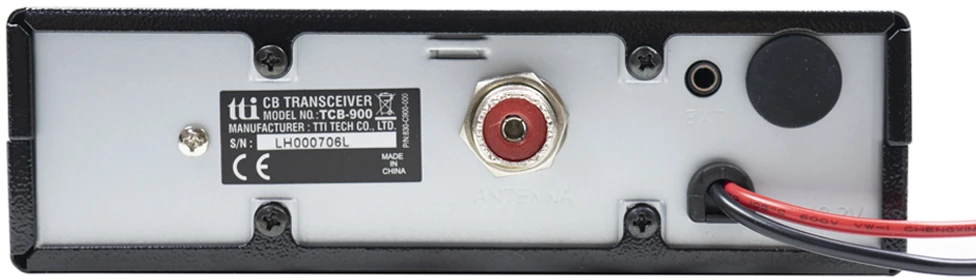 CB TTi TCB-900 12-24V maitinimo stotelė su priekiniu garsiakalbiu, AM-FM, 12V-24V, 4W, nuskaitymas (Scan), ASQ, užraktas (Lock)