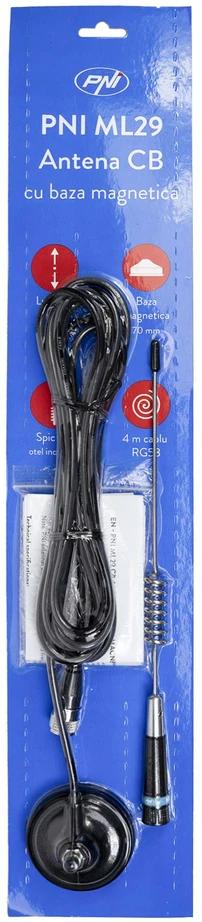 CB TTi TCB-900 EVO radijo stoties komplektas + PNI ML29 CB antena, ilgis 34 cm