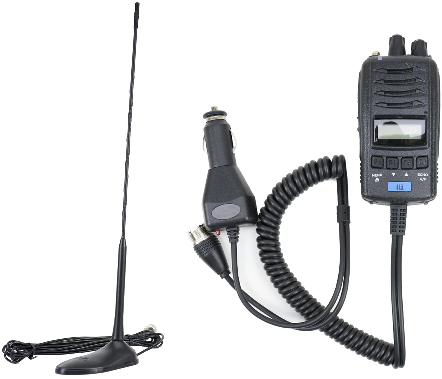 CB TTi TCB-H100 radijo stoties komplektas ir CB PNI Extra 45 antena