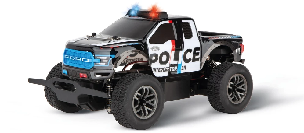 Carrera Radijo bangomis valdomas Ford F-150 Raptor policijos pikapas