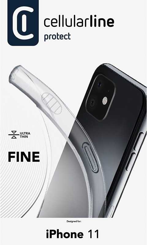 Cellular Line Cellularline Fine - dėklas skirtas Apple iPhone 11 Transparent