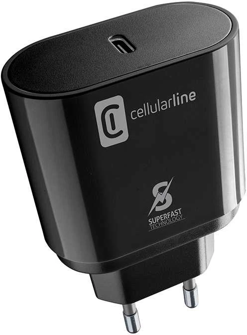 „Cellular Line“ „Cellularline“ – itin greitas USB-C įkroviklis, 25 W (skirtas „Samsung“) (juodas)