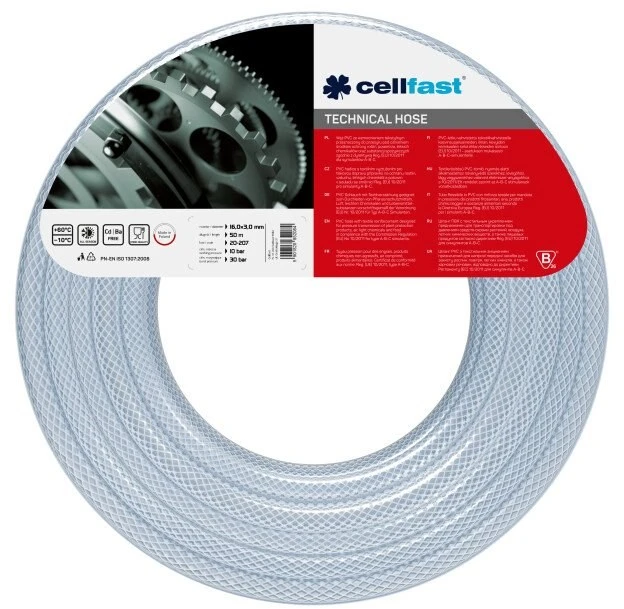 Cellfast CFT sustiprinta techninė žarna 16 mm * 3 mm * 50 m
