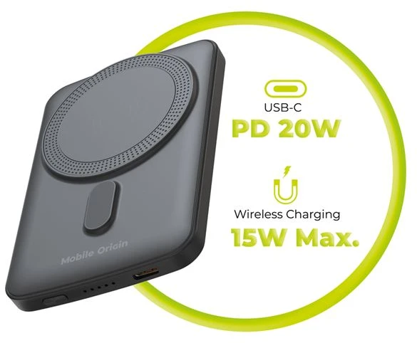 Mobile Origin Belaidis magnetinis išorinis akumuliatorius 5000mAh PB10