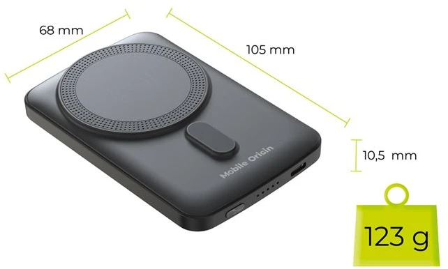 Mobile Origin Belaidis magnetinis išorinis akumuliatorius 5000mAh PB10