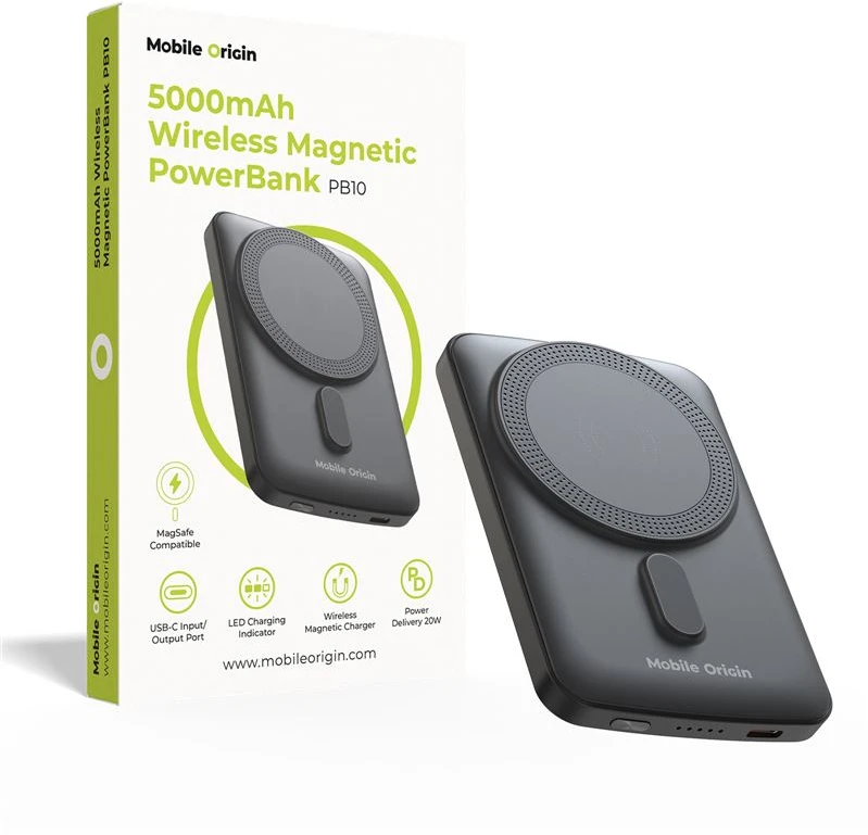 Mobile Origin Belaidis magnetinis išorinis akumuliatorius 5000mAh PB10