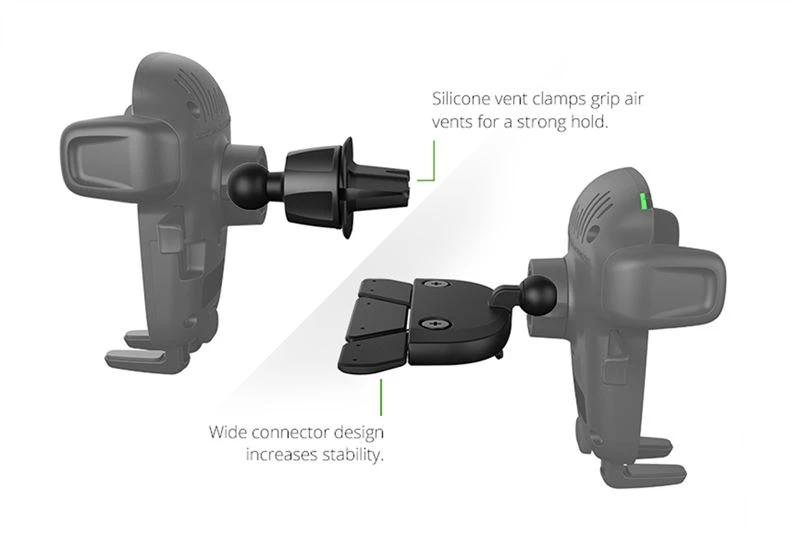 „iOttie Easy One Touch Wireless 2“ ventiliacijos angos ir CD laikiklis