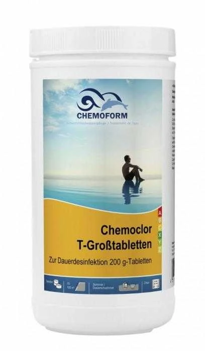 Chemoform Lėto tirpimo chloras Chemoclor T- tabletės (200g), 1kg
