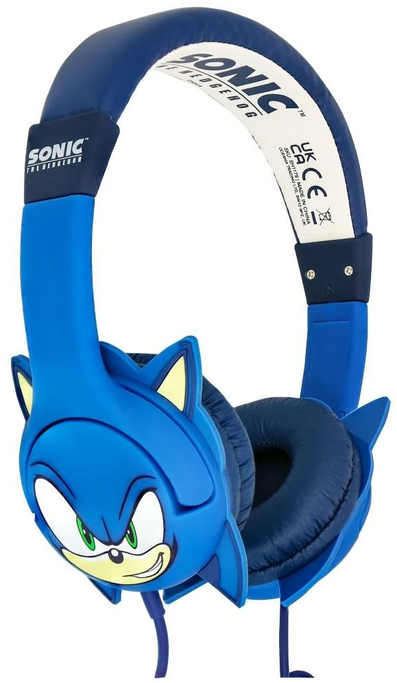 Otl Technologies Vaikiškos Ausinės OTL Sonic the Hedgehog su guminėmis ausimis