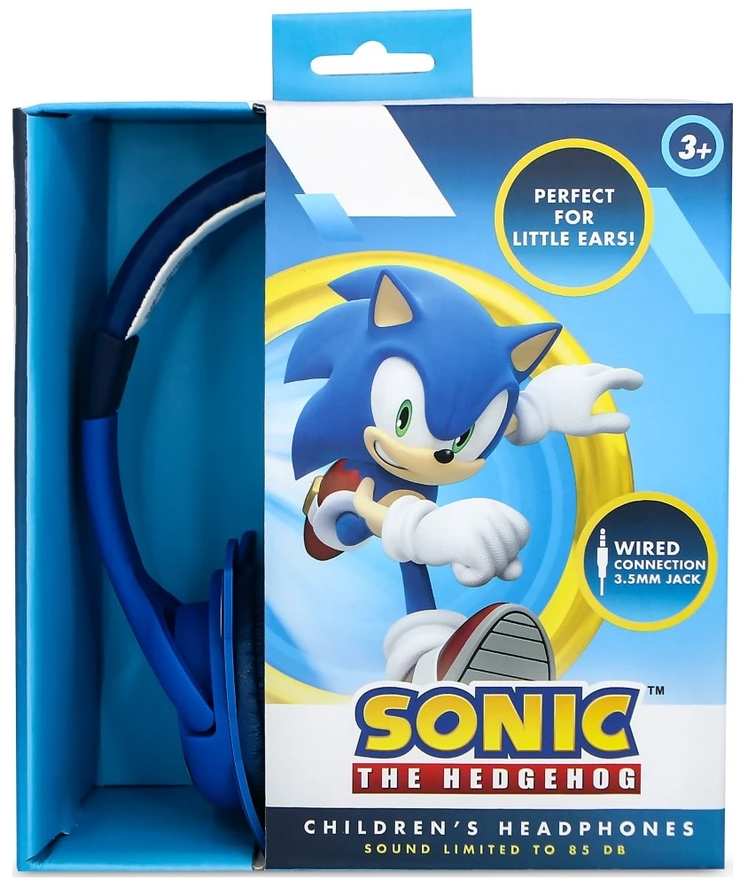 Otl Technologies Vaikiškos Ausinės OTL Sonic the Hedgehog su guminėmis ausimis