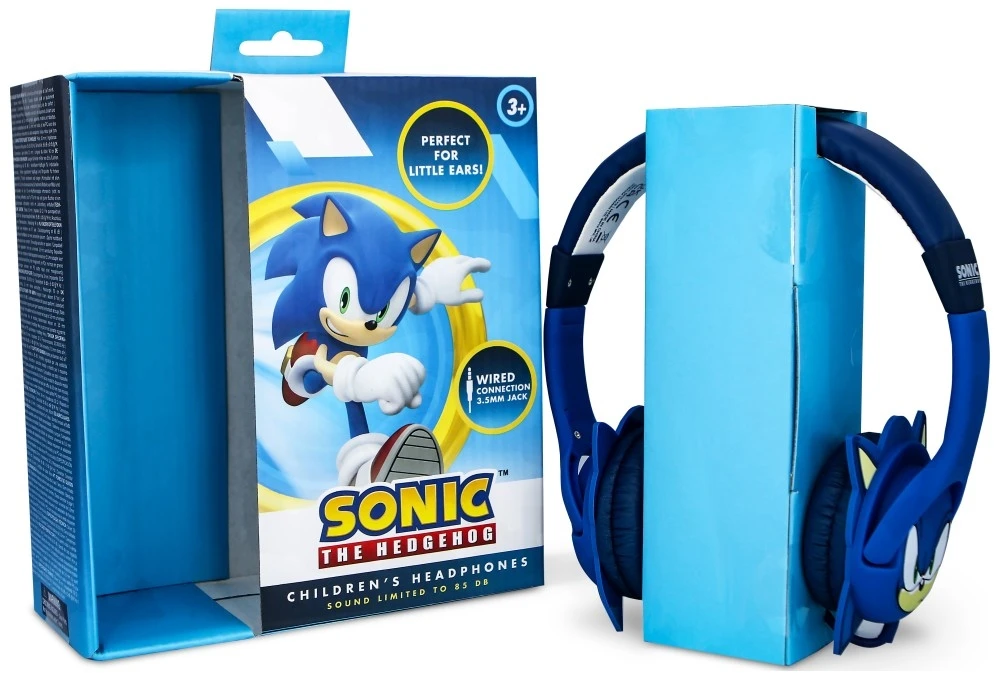 Otl Technologies Vaikiškos Ausinės OTL Sonic the Hedgehog su guminėmis ausimis