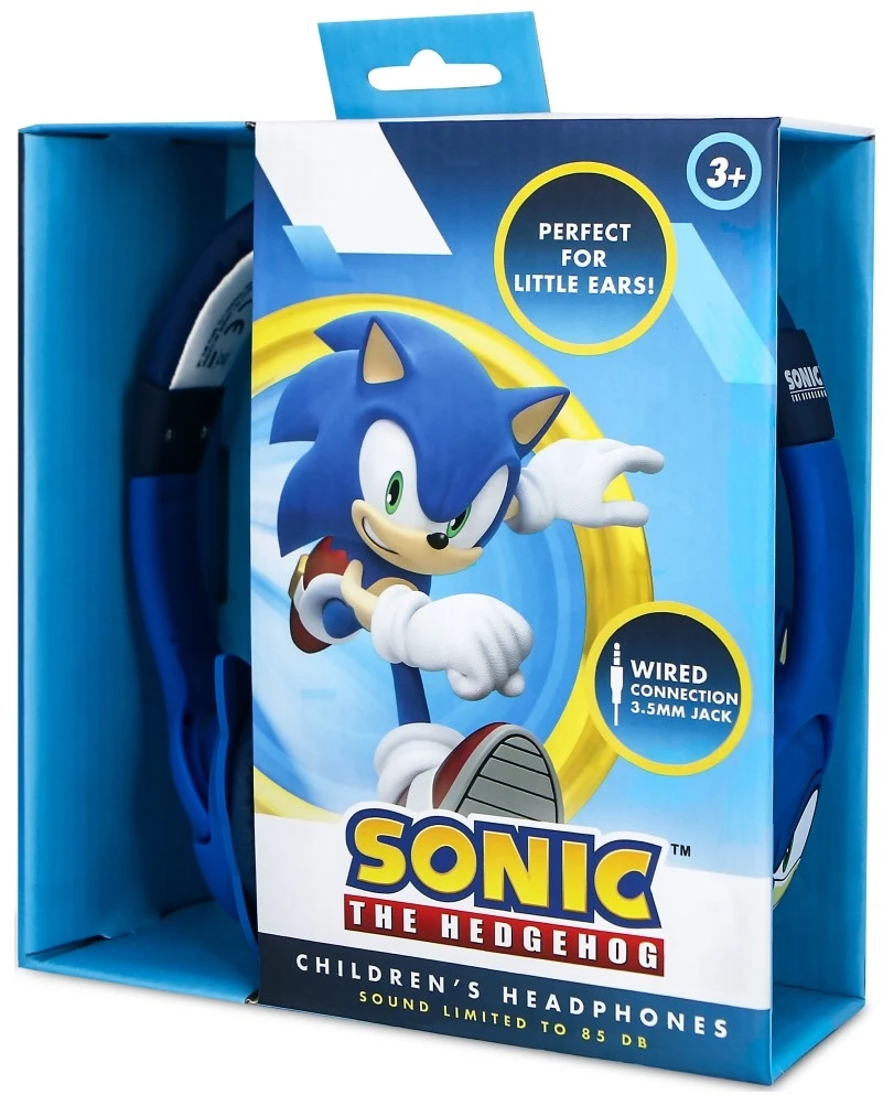 Otl Technologies Vaikiškos Ausinės OTL Sonic the Hedgehog su guminėmis ausimis