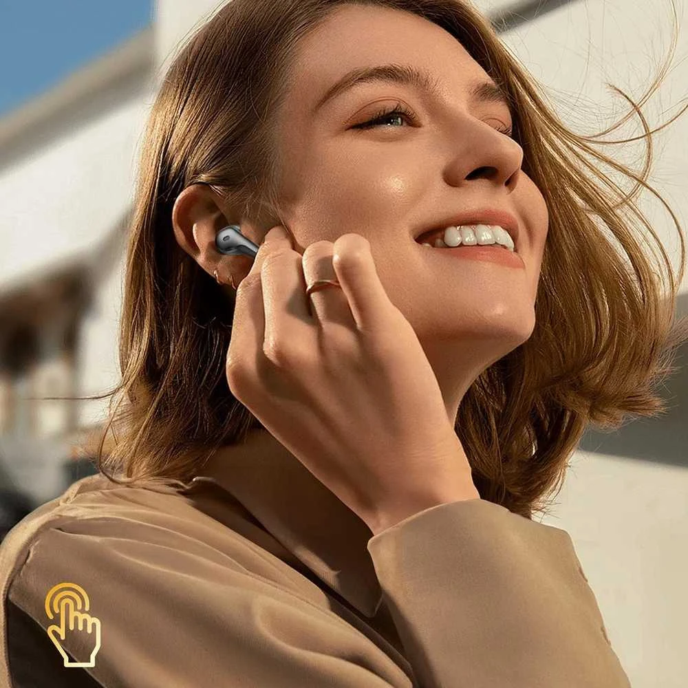 Choetech BH-T17 belaidės TWS ANC ENC IPX6 ausinės – juodos spalvos