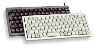 CHR CHERRY Compact klaviatūra, Combo (USB + PS/2), DE klaviatūra Biuras USB + PS/2 QWERTY Juoda