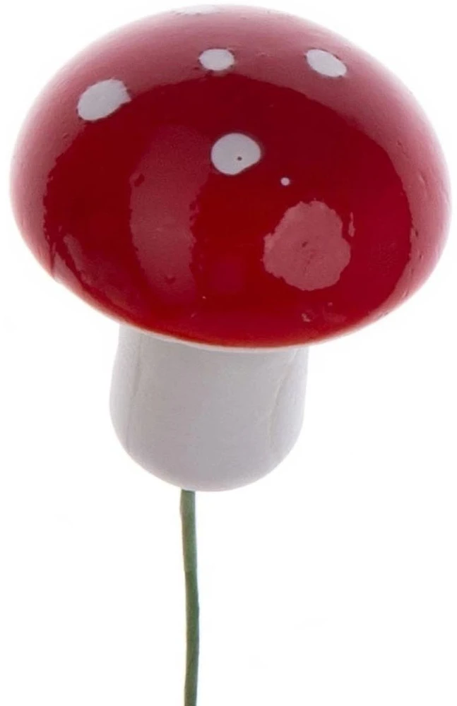 Christmas Decoration dekoratyvinės vielos grybų figūrėlės 9vnt