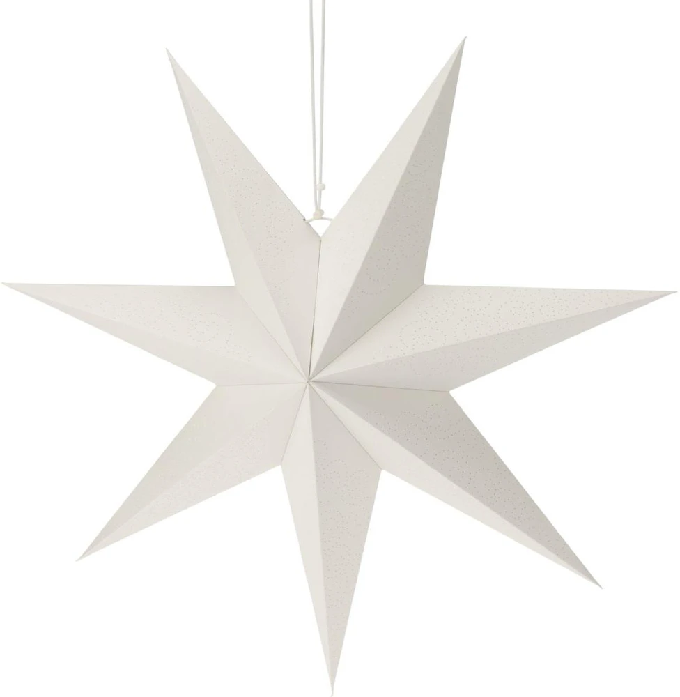 Christmas Decoration DEKORACINĖ KABINAMA POPIERINĖ ŽVAIGŽDĖ 60CM BALTA 740142