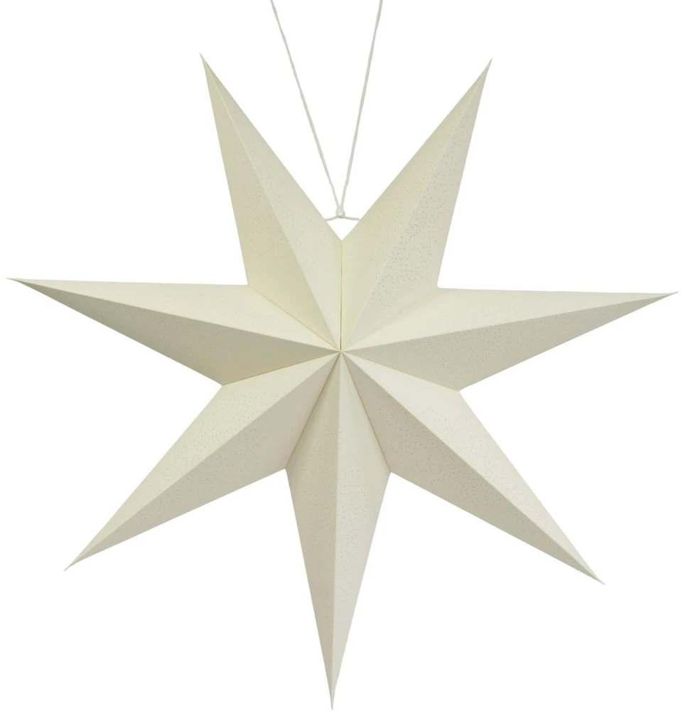 Christmas Decoration DEKORACINĖ KABINAMA POPIERINĖ ŽVAIGŽDĖ 60CM BALTA 740142
