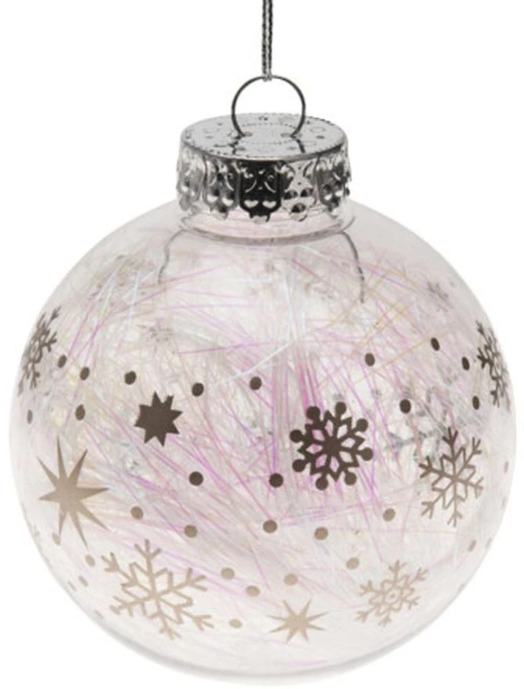 Christmas Decoration Kalėdinis žaislas 8 cm sidabrinės žvaigždės