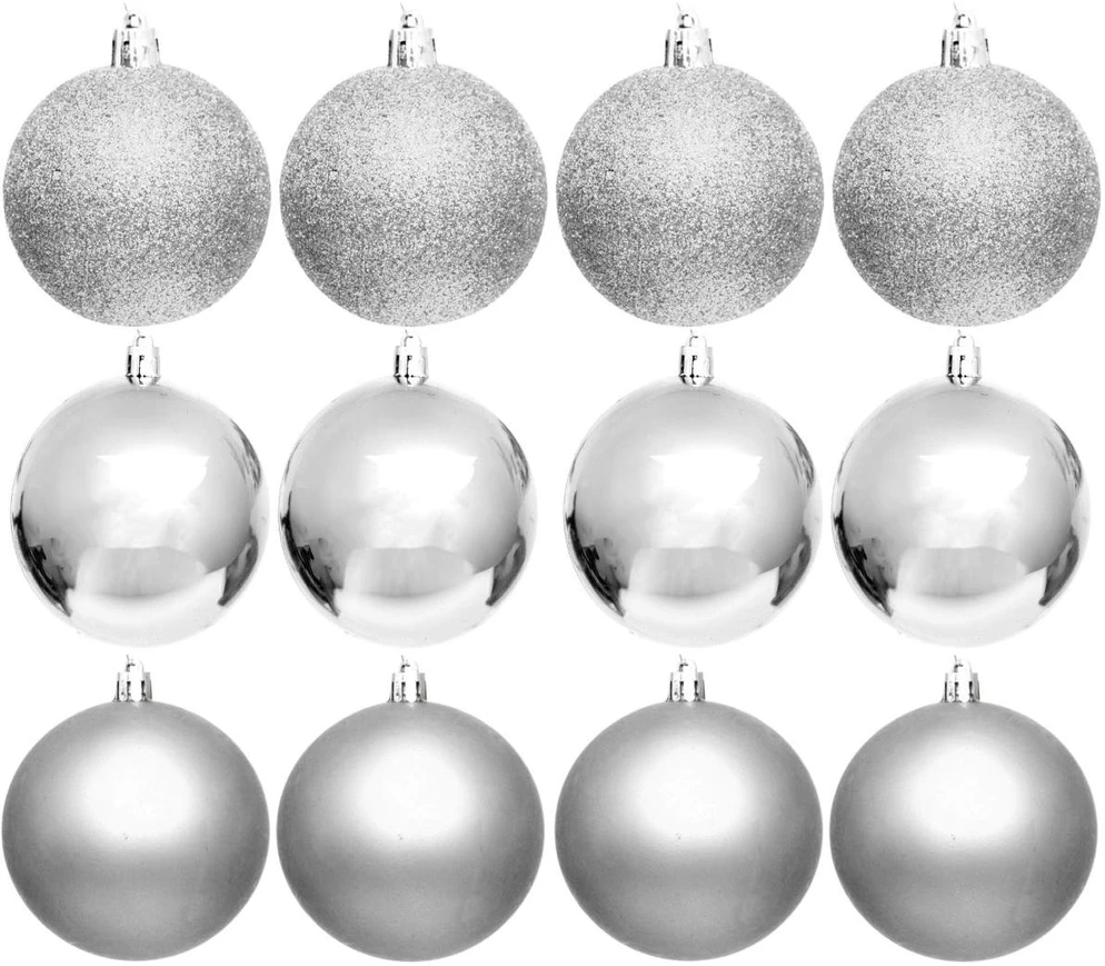Christmas Decoration Plastikiniai sidabrinės Kalėdų žaislai