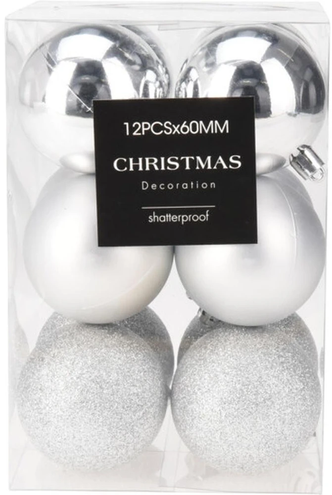 Christmas Decoration Plastikiniai sidabrinės Kalėdų žaislai