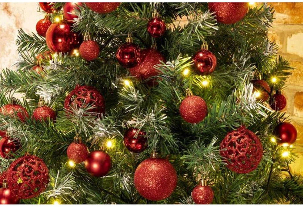 Christmas Decoration Raudoni Kūčių Įdėkliukai 6 cm, 35 vnt. - Kalėdų Dekoracijos
