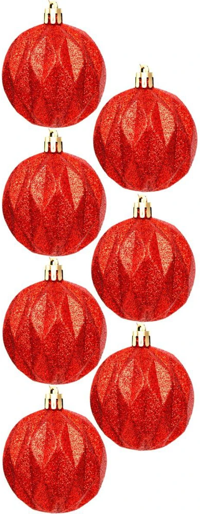 Christmas Decoration Raudoni Kūčių Įdėkliukai 6 cm, 35 vnt. - Kalėdų Dekoracijos
