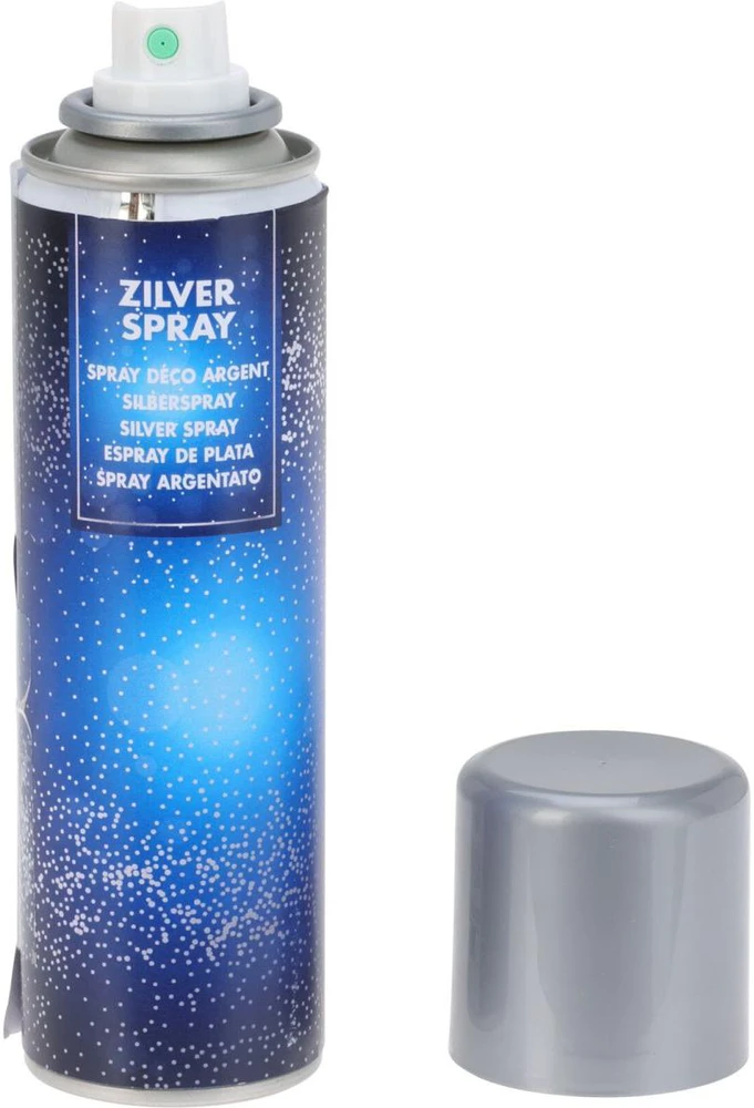 Christmas Decoration Dekoratyvinis lako purškalas 150 ml sidabrinis