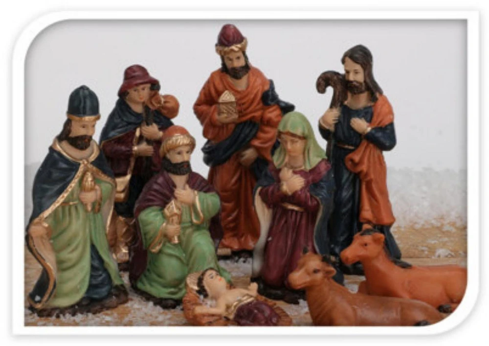 Christmas Decoration Kalėdinės prakartėlės figūrėlės 9 vnt