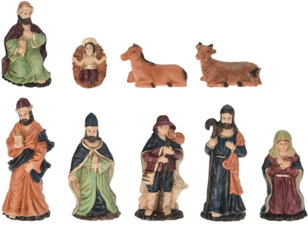Christmas Decoration Kalėdinės prakartėlės figūrėlės 9 vnt