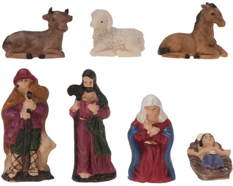 Christmas Decoration Kalėdinės prakartėlės figūrėlės 7 vnt 6,5 cm