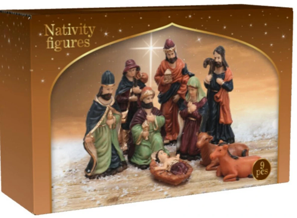 Christmas Decoration Kalėdinės prakartėlės figūrėlės 9 vnt